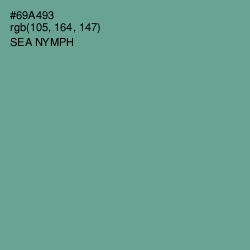 #69A493 - Sea Nymph Color Image
